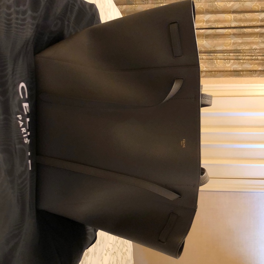 Celine cabas small tote bag taupe